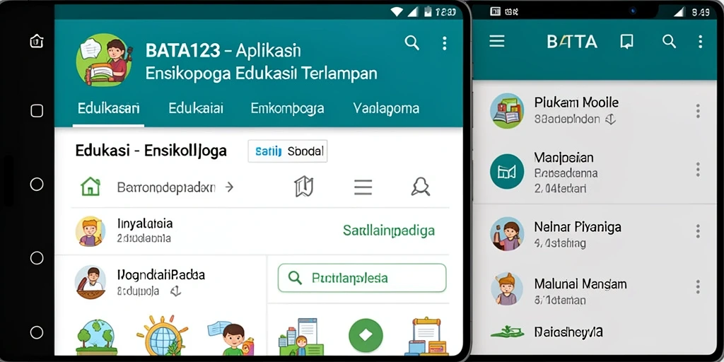 Tampilan antarmuka BATA123 yang menarik dan informatif.