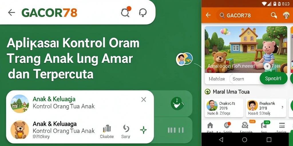 Tampilan antarmuka GACOR78 yang ramah pengguna untuk kontrol orang tua.