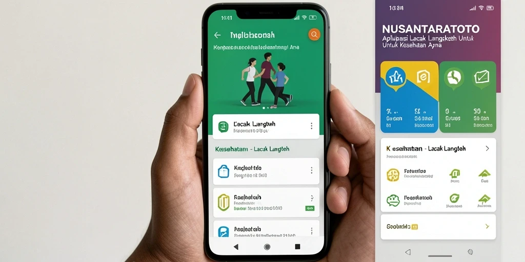 Tampilan antarmuka NUSANTARATOTO yang menampilkan fungsi Lacak Langkah.