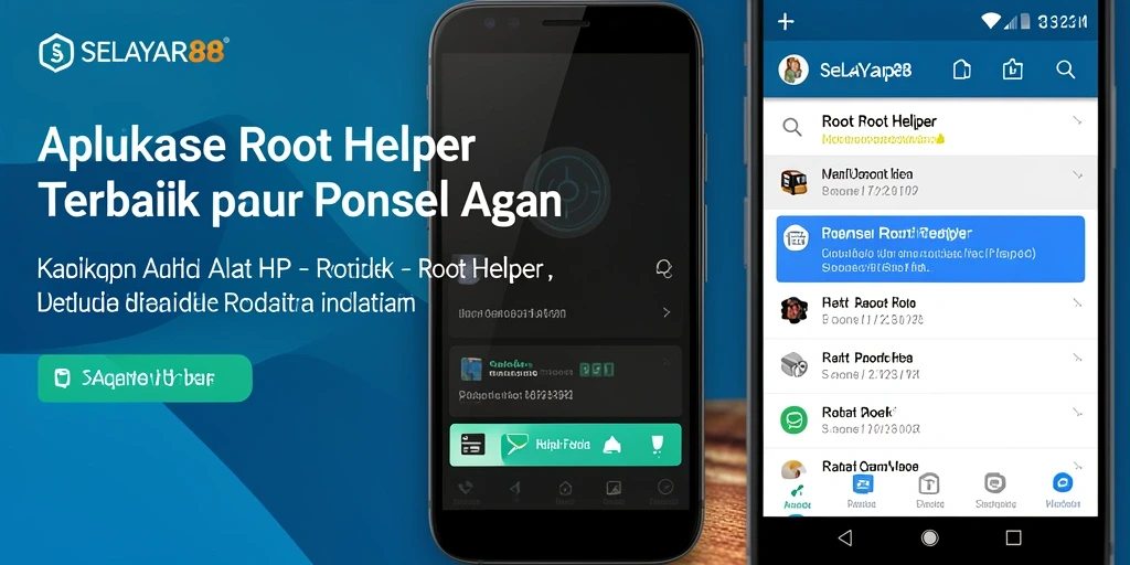 Tampilan antarmuka SELAYAR88 untuk rooting ponsel.