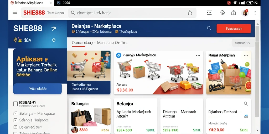 Tampilan antarmuka aplikasi SHE888 yang menarik dan fungsional.